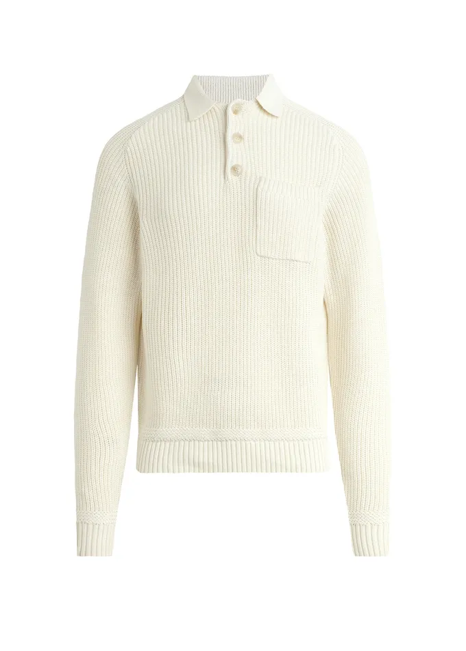 RUBEN POLO SWEATER Chalk Men Sweaters Hoodies Joe8217s Jeans