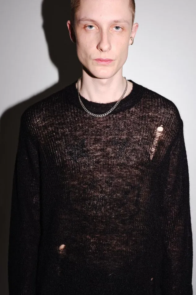 Ryder 8211 Black Men Won Hundred Knitwear