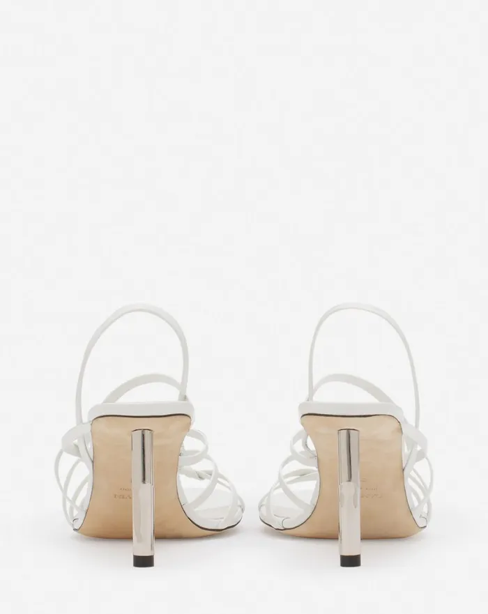 Squence By Lanvin Leather Sandals Beigesilver Women Lanvin Sandals and Mules Squence By Lanvin Leather Sandals Beigesilver Women Lanvin Sandals and Mules
