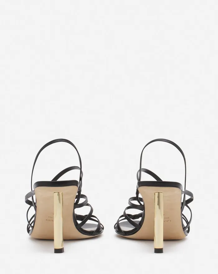 Squence By Lanvin Leather Sandals Blackgold Women Lanvin Sandals and Mules Squence By Lanvin Leather Sandals Blackgold Women Lanvin Sandals and Mules