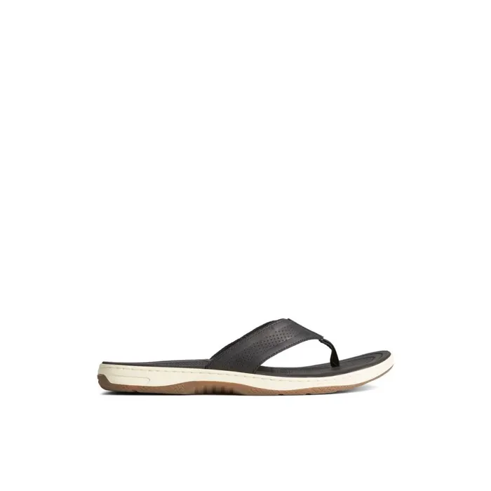 Sandals Men Sperry Havasu Perf Flip Flop Black