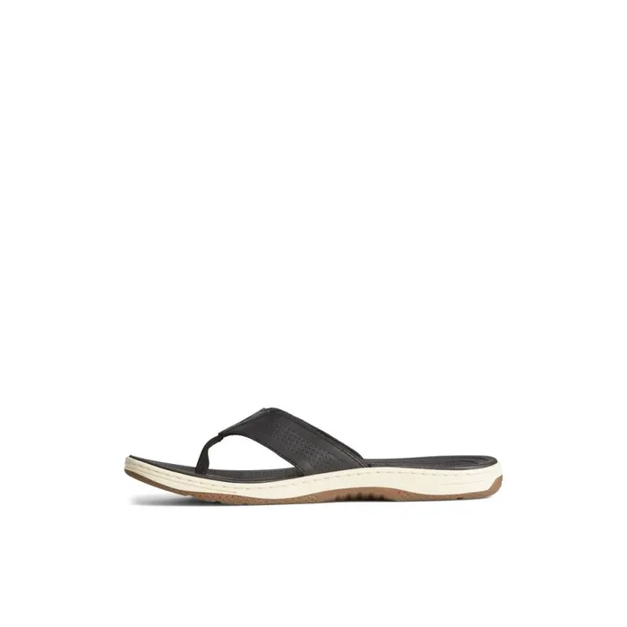 Sandals Men Sperry Havasu Perf Flip Flop Black