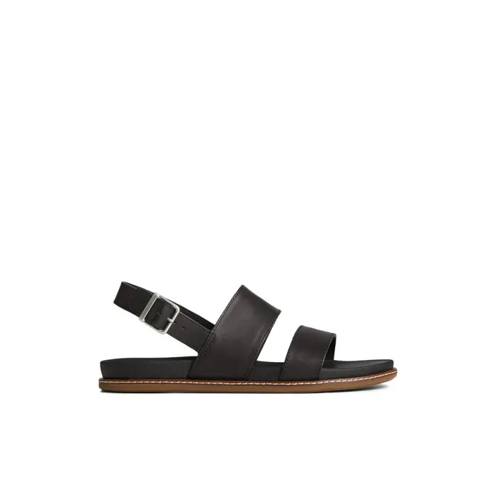 Sandals Women Sperry Waveside PLUSHWAVE Backstrap Sandal Black