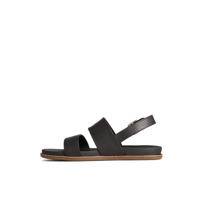 Sandals Women Sperry Waveside PLUSHWAVE Backstrap Sandal Black