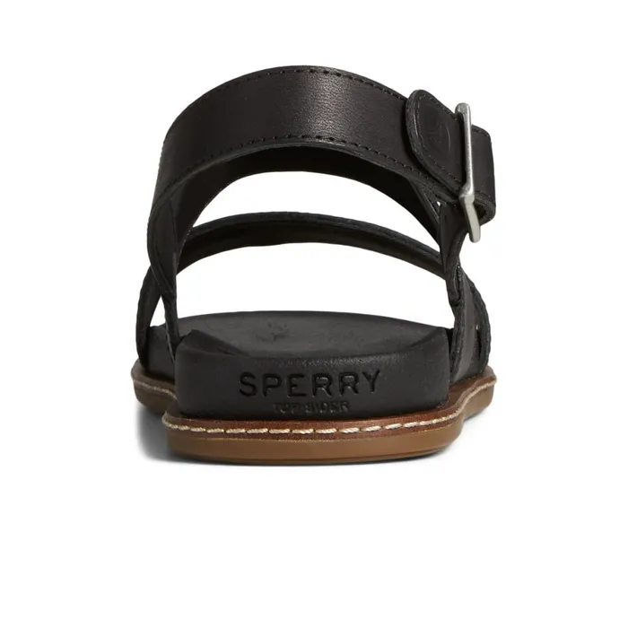 Sandals Women Sperry Waveside PLUSHWAVE Backstrap Sandal Black