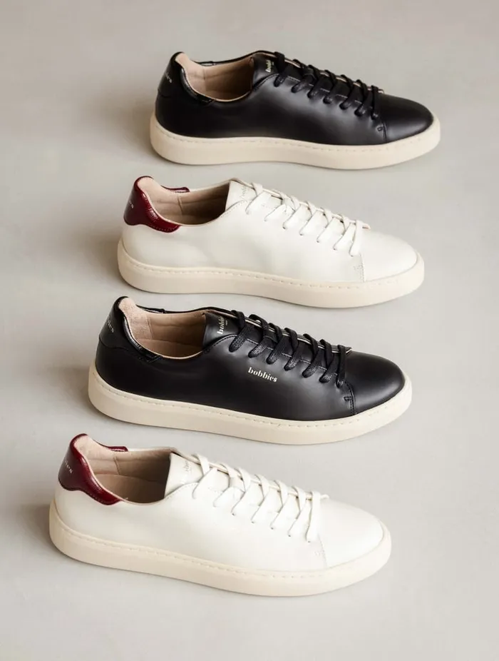 Sanna Off White and Nebbiolo Women Bobbies Sneakers
