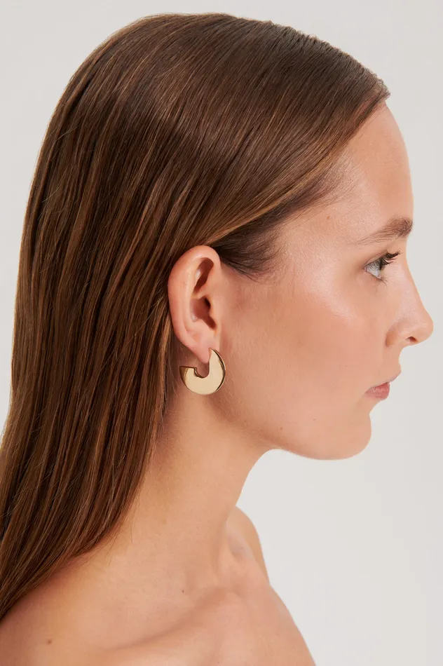 Scanlan Theodore FLAT HOOP EARRINGS LIGHTGOLD Women Jewelry