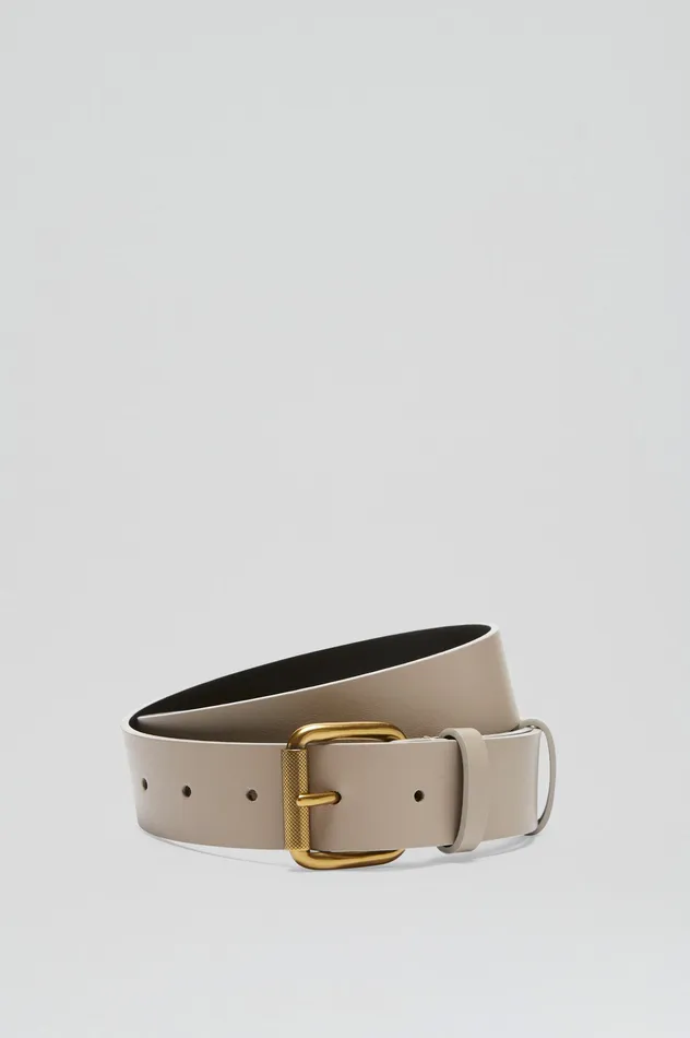Scanlan Theodore Leather Women ROLLER BUCKLE BELT 3 NUDE Scanlan Theodore Leather Women ROLLER BUCKLE BELT 3 NUDE