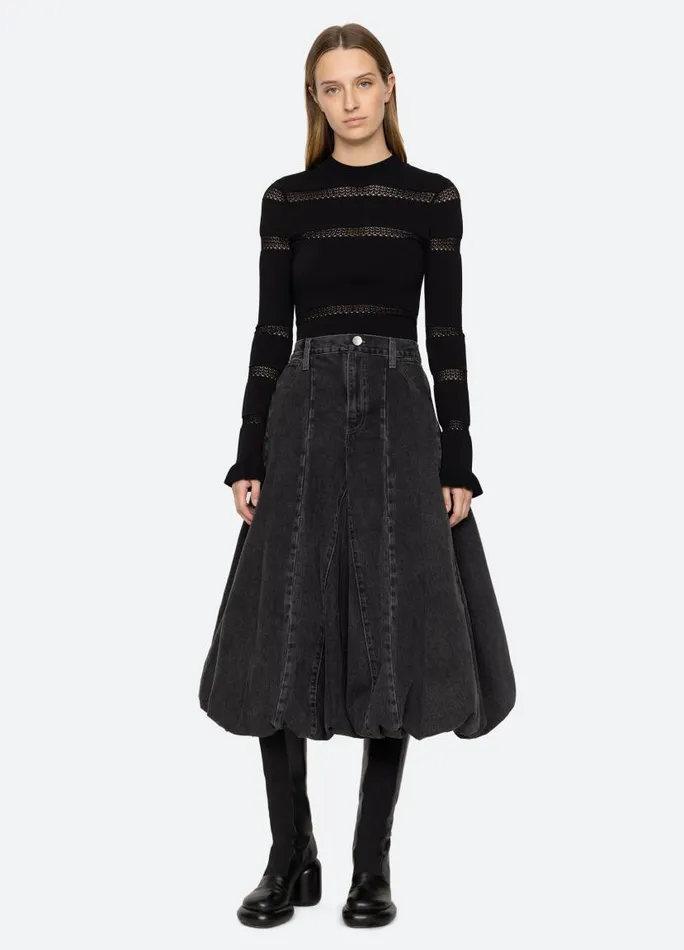 Sea New York Bottoms Women Elle Bubble Skirt Black Sea New York Bottoms Women Elle Bubble Skirt Black