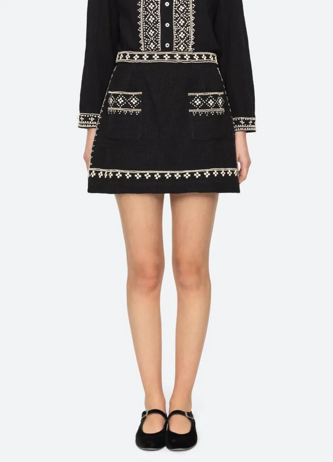 Sea New York Bottoms Women Mille Skirt Black