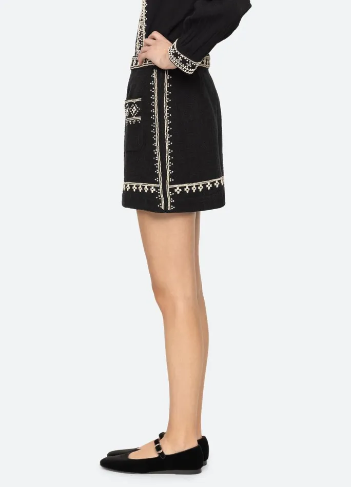 Sea New York Bottoms Women Mille Skirt Black
