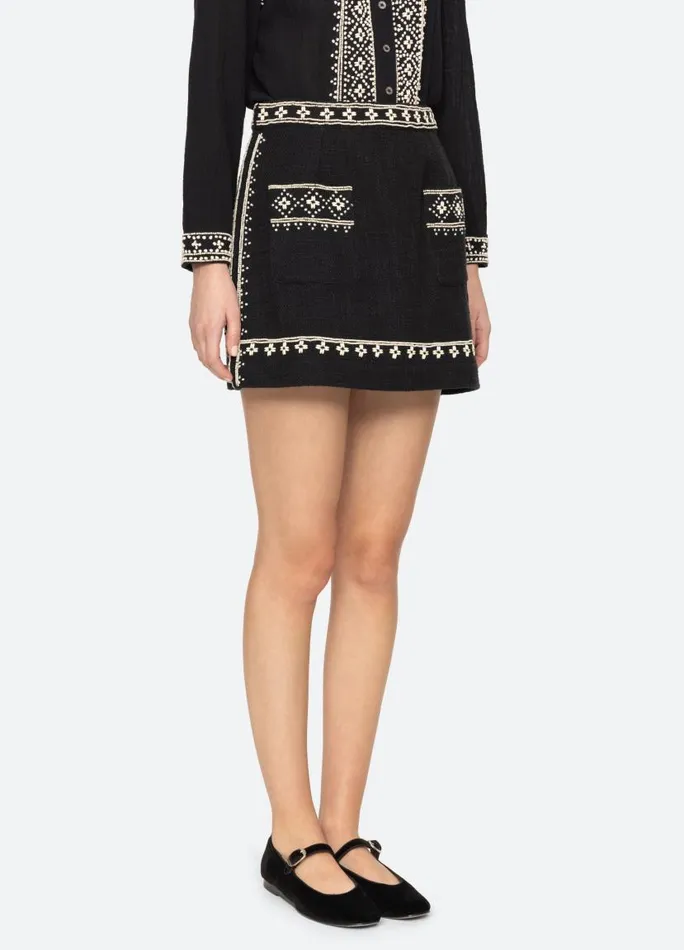 Sea New York Bottoms Women Mille Skirt Black