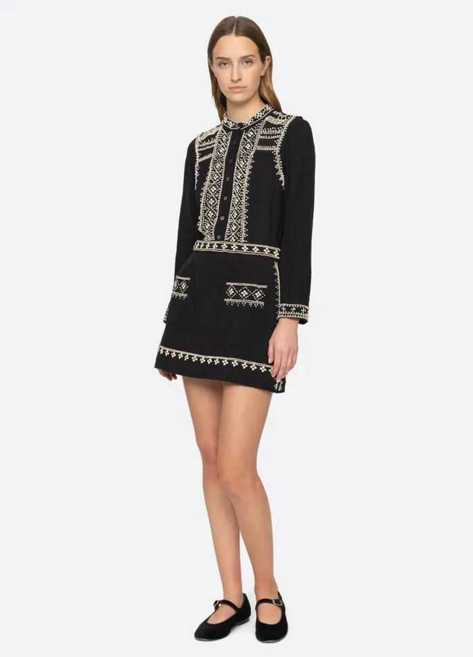 Sea New York Bottoms Women Mille Skirt Black