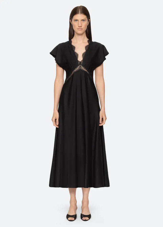 Sea New York Dresses Women Noa VNeck Dress Black