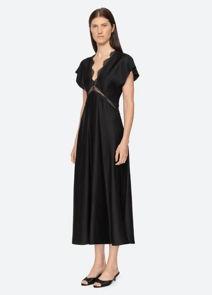 Sea New York Dresses Women Noa VNeck Dress Black Sea New York Dresses Women Noa VNeck Dress Black