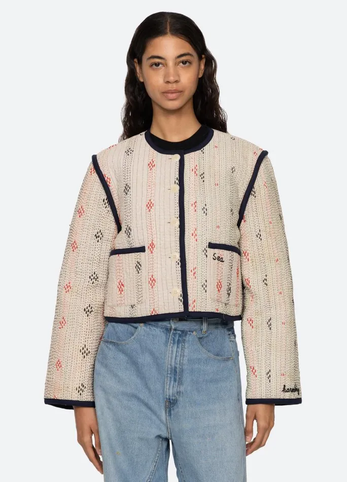 Sea New York Outerwear Women Kantha Jacket Coral