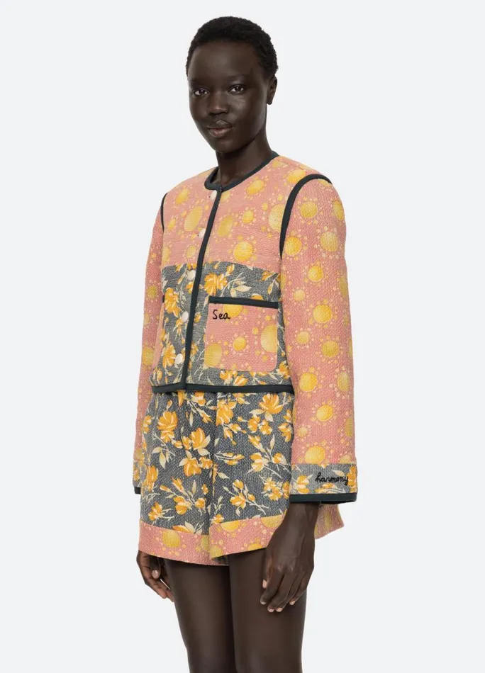 Sea New York Outerwear Women Kantha Jacket Coral
