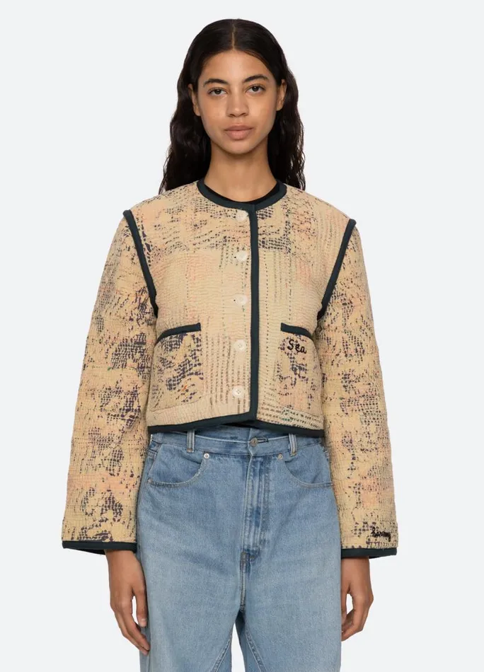 Sea New York Outerwear Women Kantha Jacket Coral