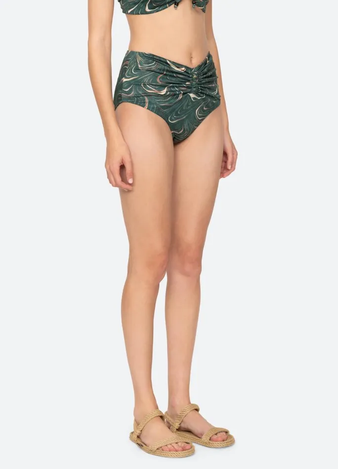 Sea New York Swimwear Women Amara Bikini Bottom Green
