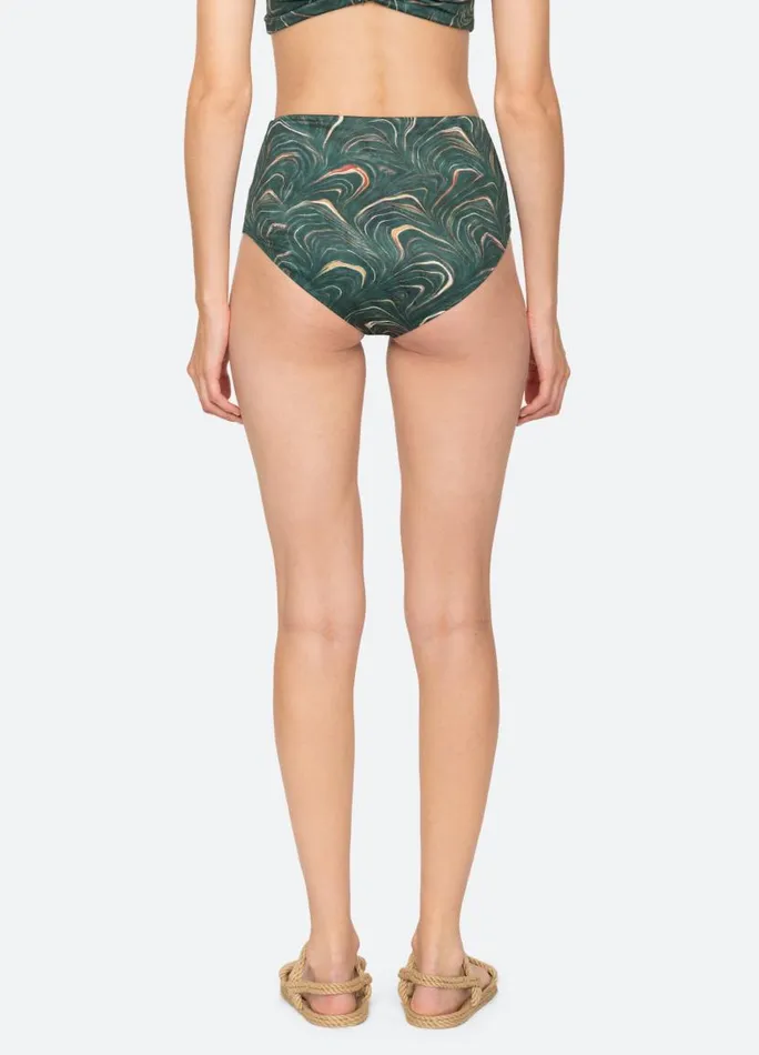 Sea New York Swimwear Women Amara Bikini Bottom Green