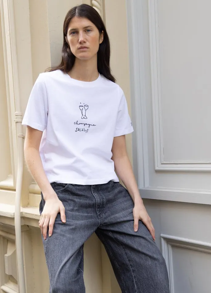 Sea New York Tops Women Champagne TShirt White