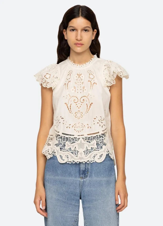Sea New York Tops Women Gianna Top Bone