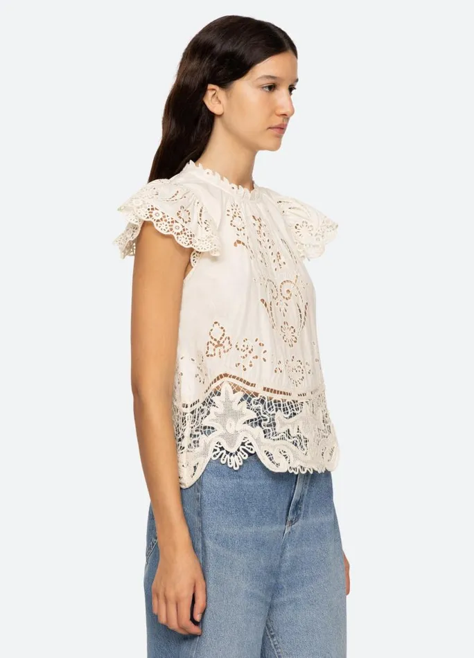 Sea New York Tops Women Gianna Top Bone