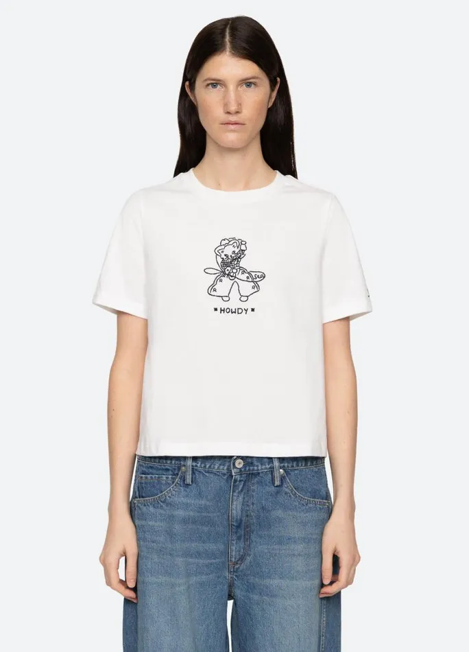 Sea New York Tops Women Howdy TShirt White