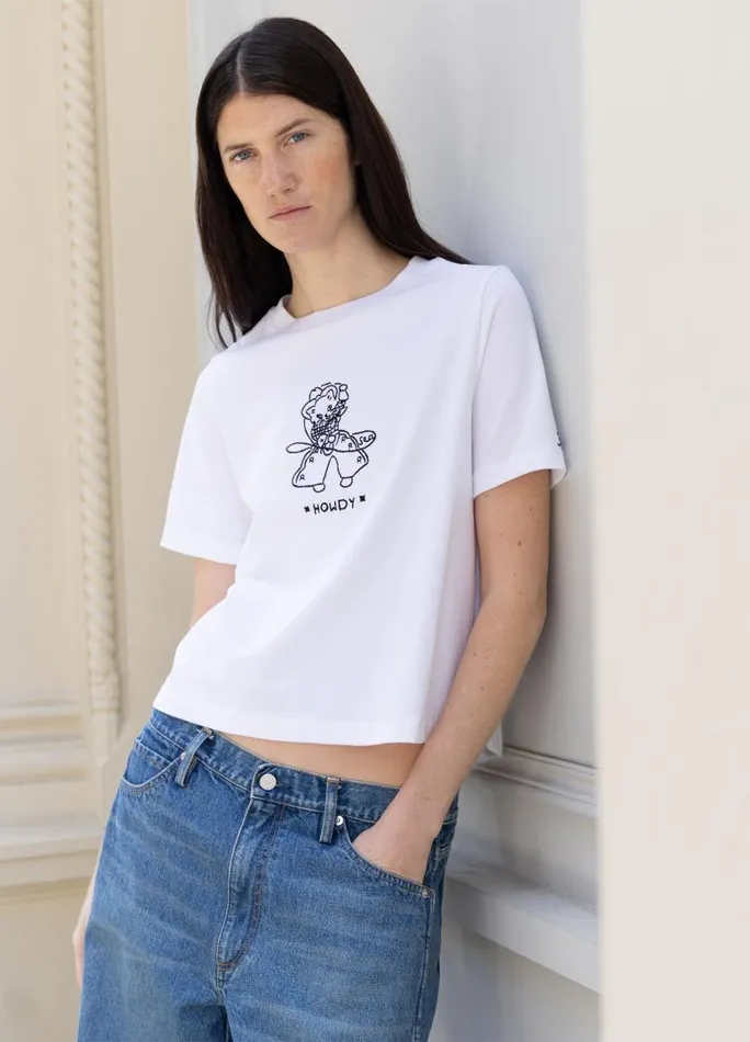 Sea New York Tops Women Howdy TShirt White Sea New York Tops Women Howdy TShirt White