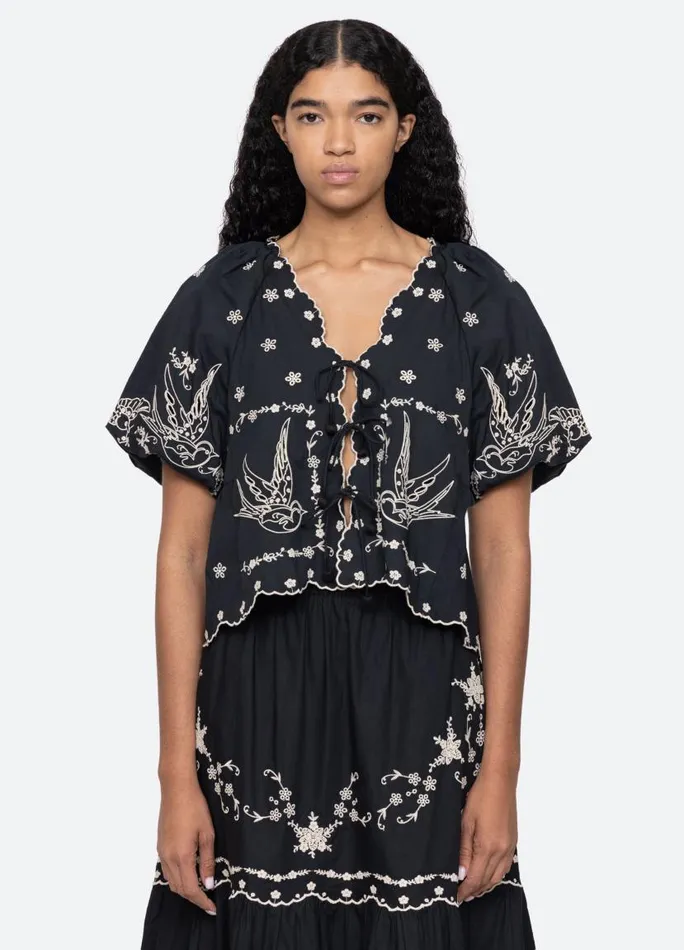 Sea New York Tops Women Kingsley Top Black Sea New York Tops Women Kingsley Top Black