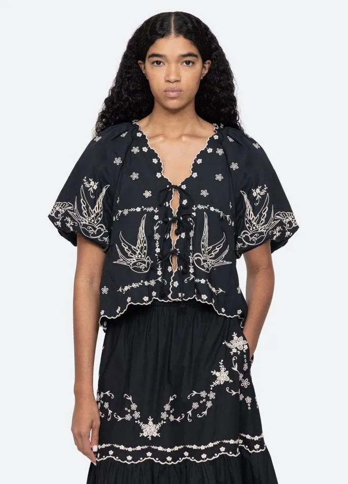 Sea New York Tops Women Kingsley Top Black Sea New York Tops Women Kingsley Top Black