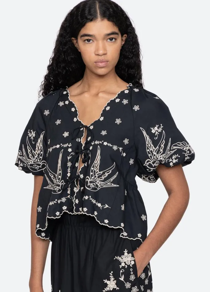 Sea New York Tops Women Kingsley Top Black Sea New York Tops Women Kingsley Top Black