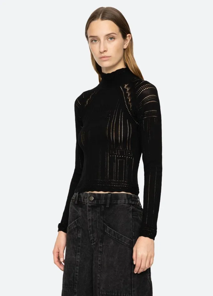 Sea New York Tops Women Paxton Turtleneck Burgundy