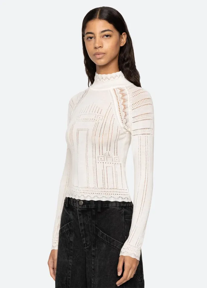 Sea New York Tops Women Paxton Turtleneck Burgundy