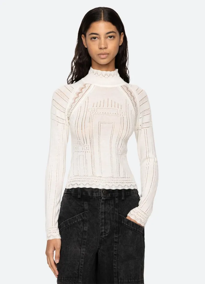 Sea New York Tops Women Paxton Turtleneck Burgundy