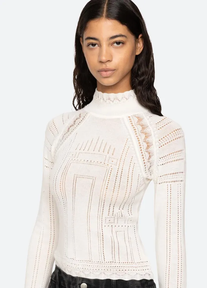Sea New York Tops Women Paxton Turtleneck Burgundy