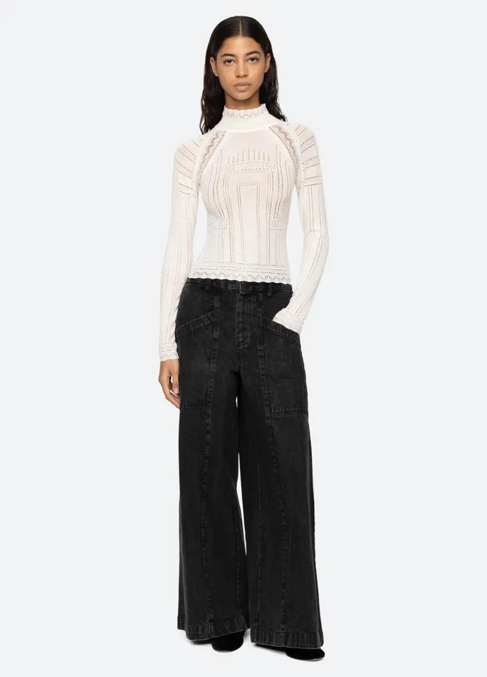 Sea New York Tops Women Paxton Turtleneck Burgundy