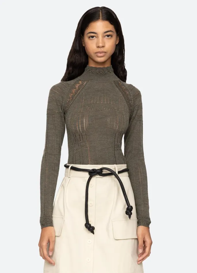 Sea New York Tops Women Paxton Turtleneck Burgundy