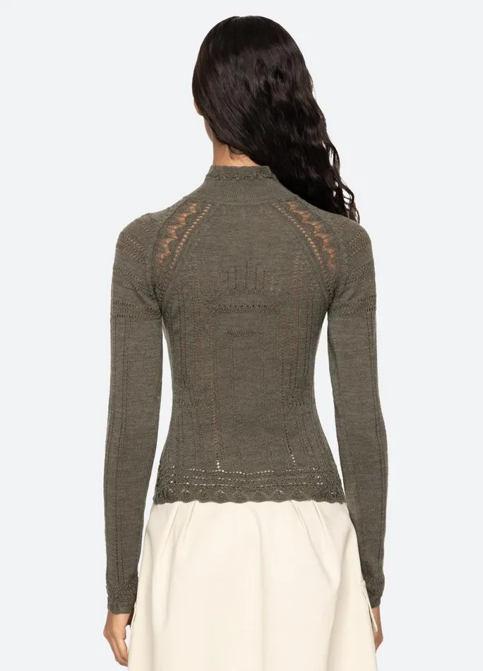 Sea New York Tops Women Paxton Turtleneck Burgundy