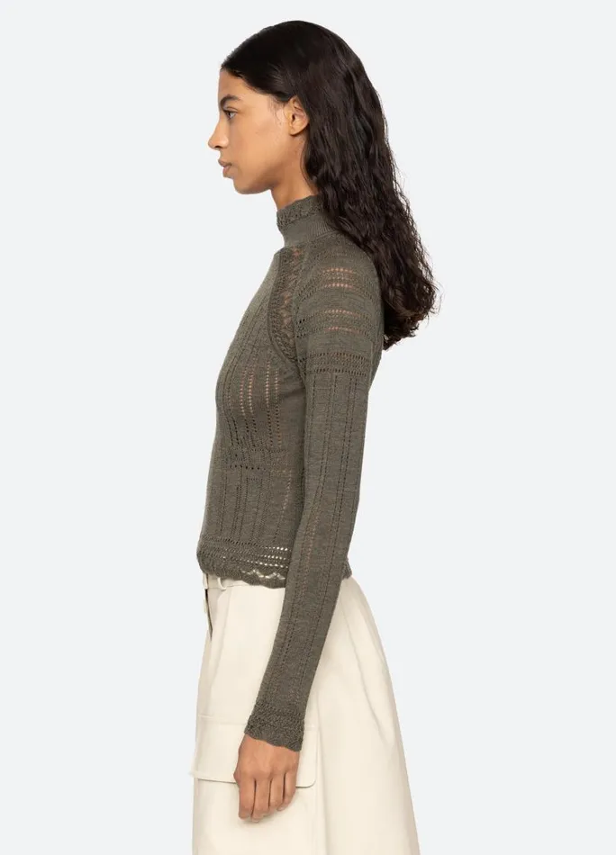 Sea New York Tops Women Paxton Turtleneck Burgundy