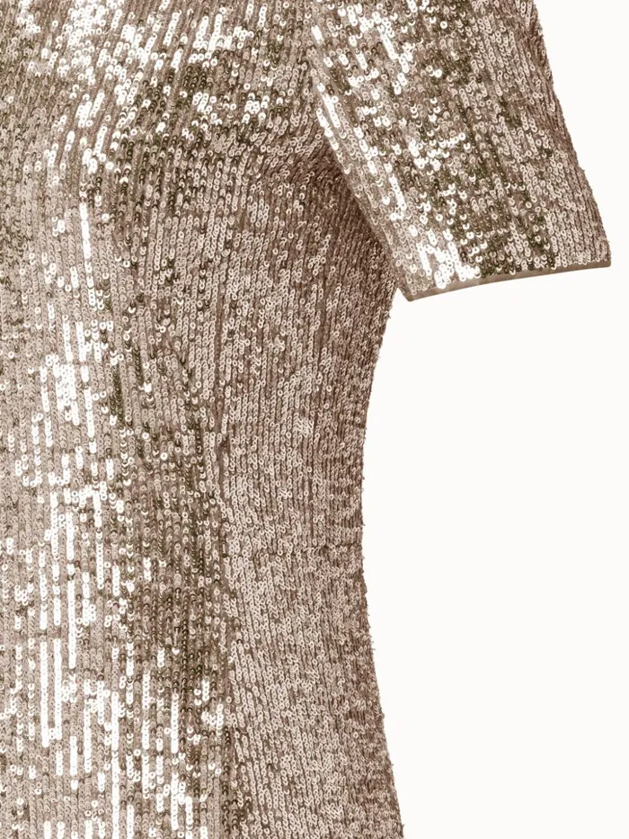 Sequins Gown Gold Women Akris Dresses