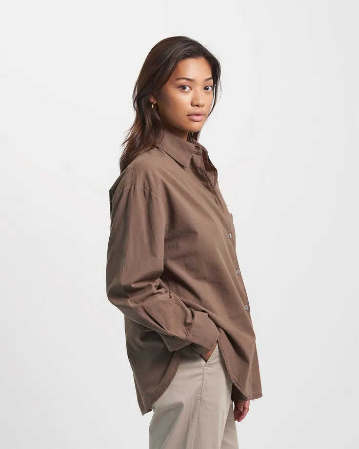 Shirts Colorfulstandard Women Organic Oversized Shirt 8211 Soft Lavender