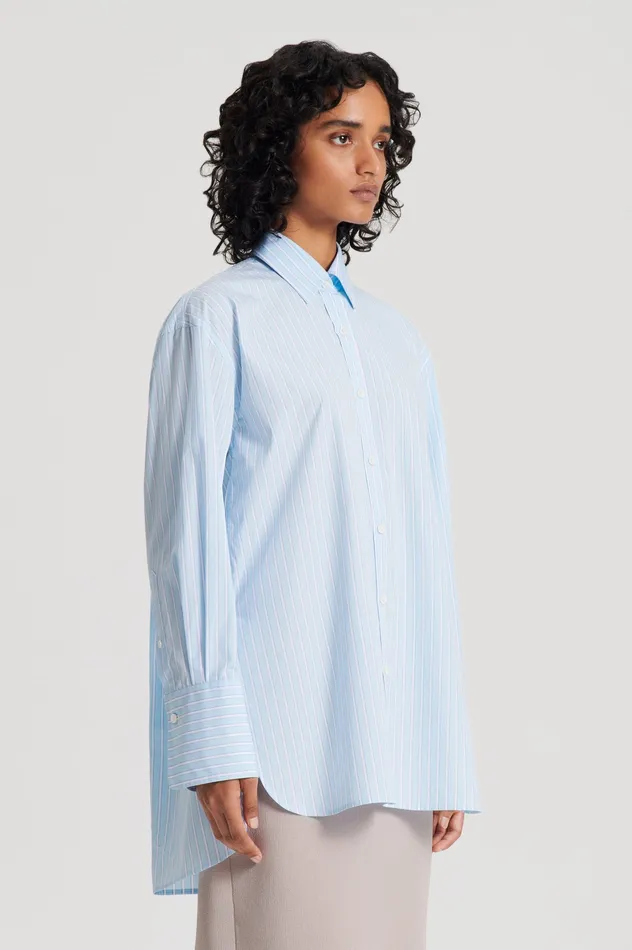 Shirts Scanlan Theodore Women STRIPED SHIRT PALEBLUE Shirts Scanlan Theodore Women STRIPED SHIRT PALEBLUE