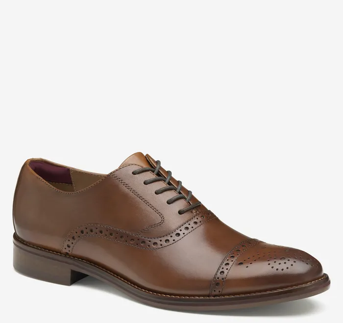 Shoes Conard 20 Cap Toe Tan Full Grain Johnston and Murphy Men