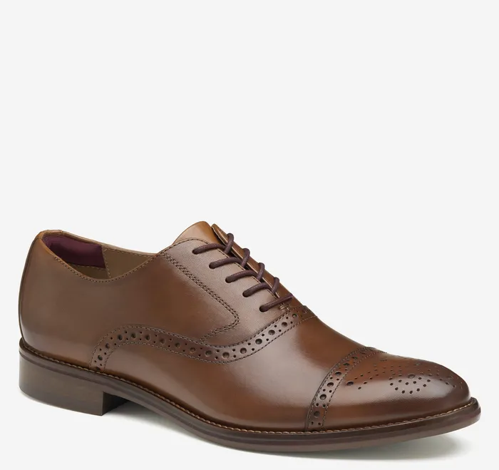 Shoes Conard 20 Cap Toe Tan Full Grain Johnston and Murphy Men