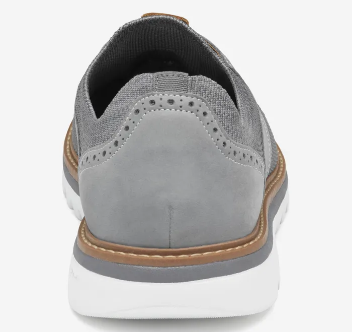 Shoes Johnston and Murphy Men Braydon Knit Saddle Gray KnitNubuck