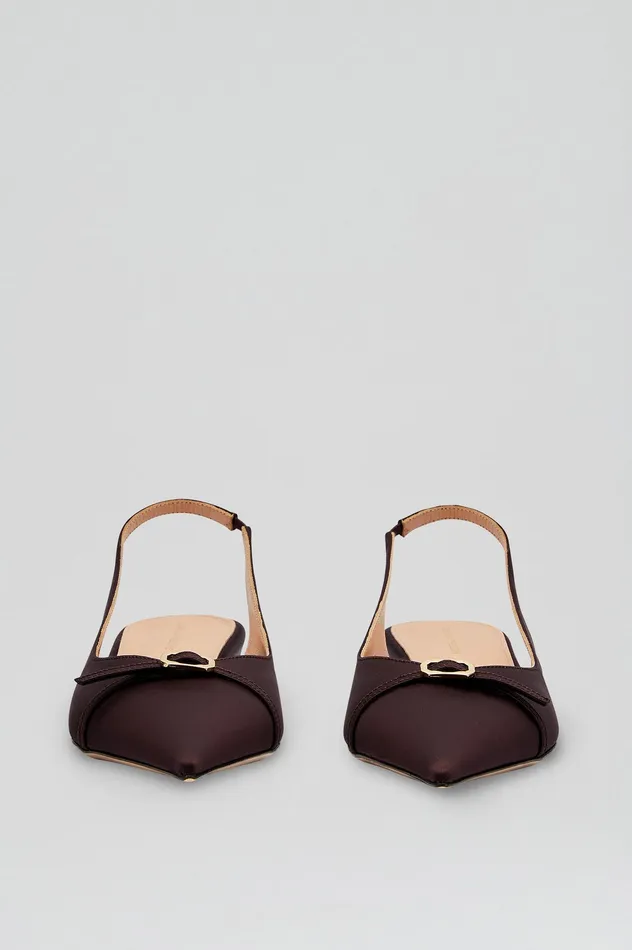 Shoes SATIN SLINGBACK 2 DARKMULBERRY Scanlan Theodore Women