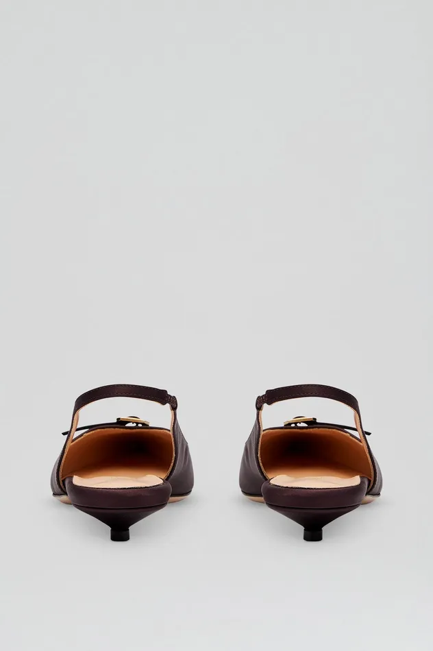 Shoes SATIN SLINGBACK 2 DARKMULBERRY Scanlan Theodore Women Shoes SATIN SLINGBACK 2 DARKMULBERRY Scanlan Theodore Women