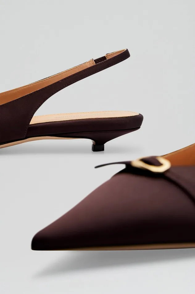 Shoes SATIN SLINGBACK 2 DARKMULBERRY Scanlan Theodore Women Shoes SATIN SLINGBACK 2 DARKMULBERRY Scanlan Theodore Women