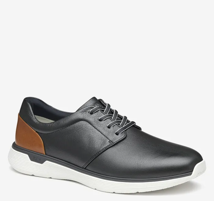 Shoes XC4 Prentiss 2 Plain Toe Black Waterproof Full Grain Johnston and Murphy Men